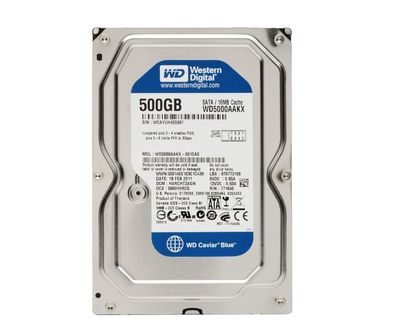 Ổ cứng HDD 500GB WD Blue WD5000AZRZ (Xanh)