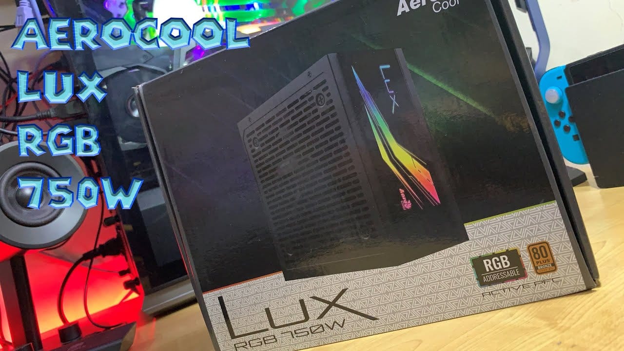 Nguồn Aerocool LUX RGB RGB 750W ( 80 Plus Bronze/Màu Đen/Led RGB)