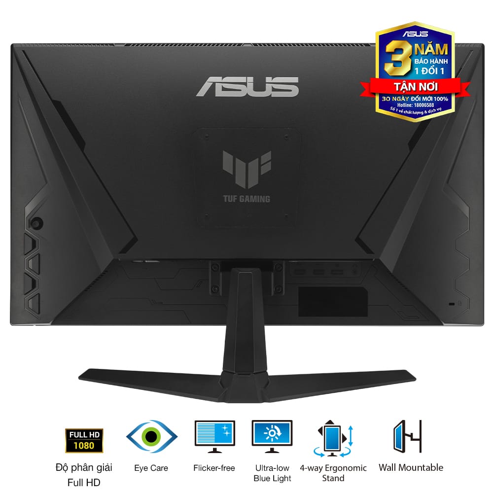Màn Hình Gaming ASUS TUF VG249Q3A (23.8 inch - FHD - Fast IPS - 180Hz - 1ms - ELMBSync - GSync - FreeSync) - Ảnh 3
