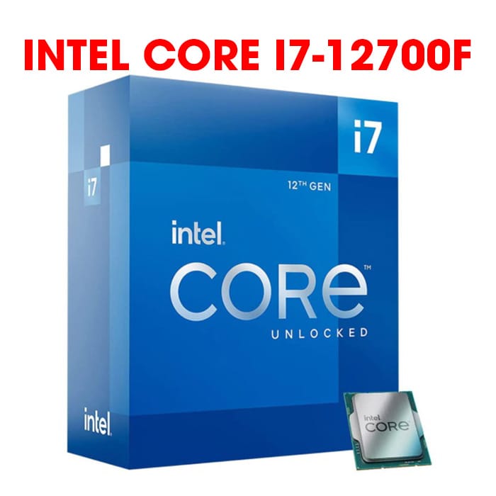 CPU Intel Core i7 12700F (Intel LGA1700 - 12 Core - 20 Thread - Base 2.1Ghz - Turbo 4.9Ghz - Cache 25MB - No iGPU) - Ảnh 2