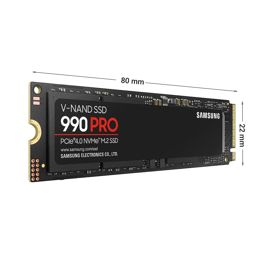Ổ cứng SSD Samsung 990 PRO 2TB M.2 NVMe M.2 2280 PCIe Gen4.0 x4 MZ-V9P2T0BW - Ảnh 2
