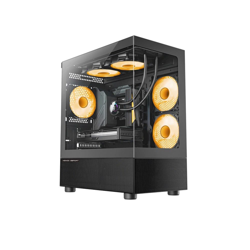 Vỏ Case KENOO ESPORT MK200 Black ( Matx, Màu Đen) - Case Bể Cá