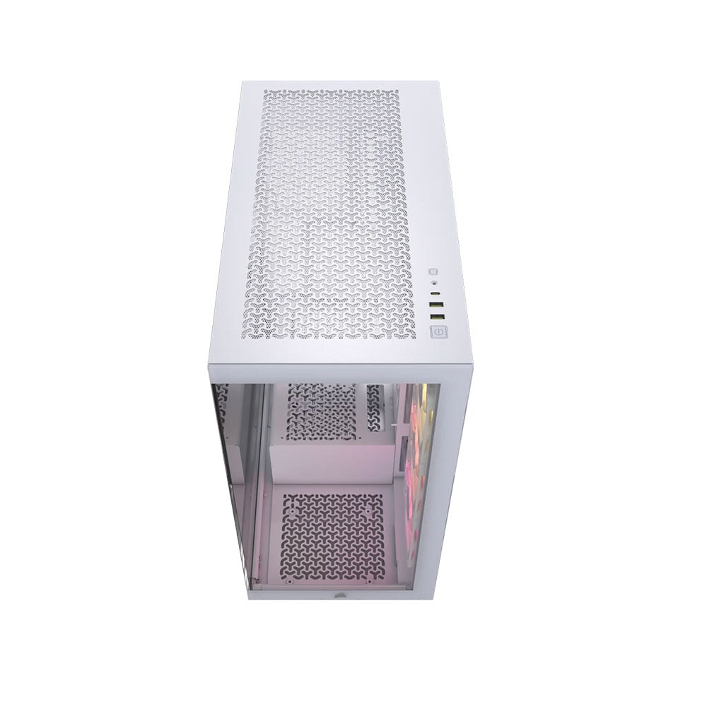 Vỏ máy tính Corsair iCUE LINK 3500X RGB Tempered Glass (Mid-Tower, White CC-9011281-WW - Ảnh 4