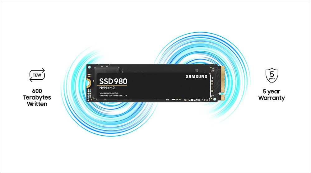 Ổ cứng SSD Samsung 980 1TB M.2 NVMe PCIe Gen 3.0 x4 MZ-V8V1T0BW - Ảnh 2