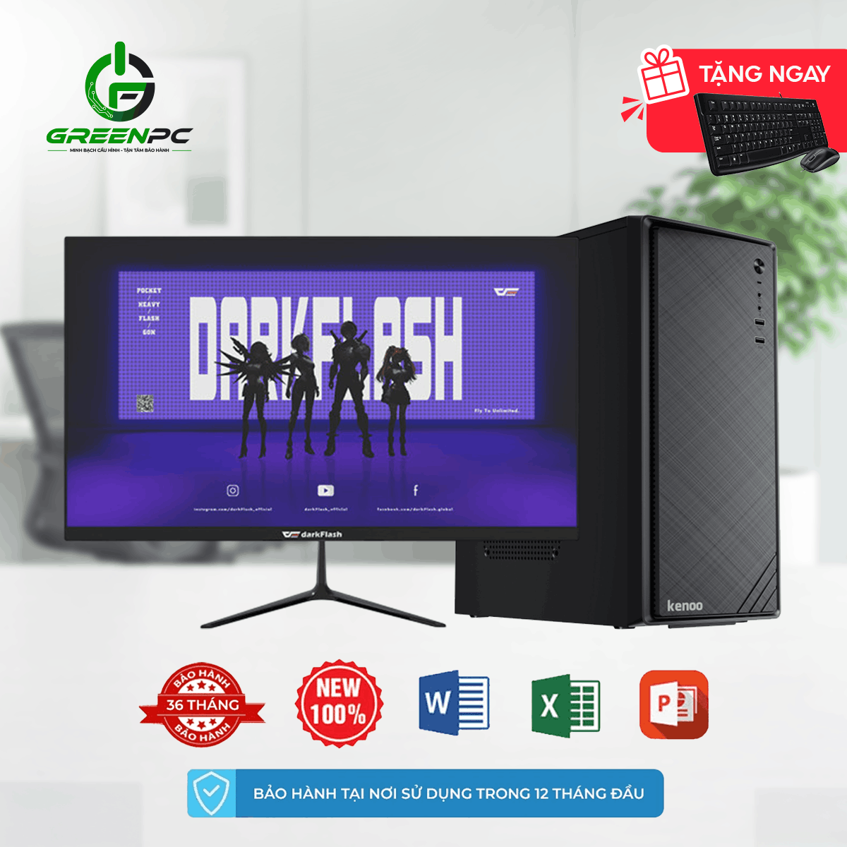 Bộ I3 3220 | RAM 8G | SSD 128GB | Màn 22 inch
